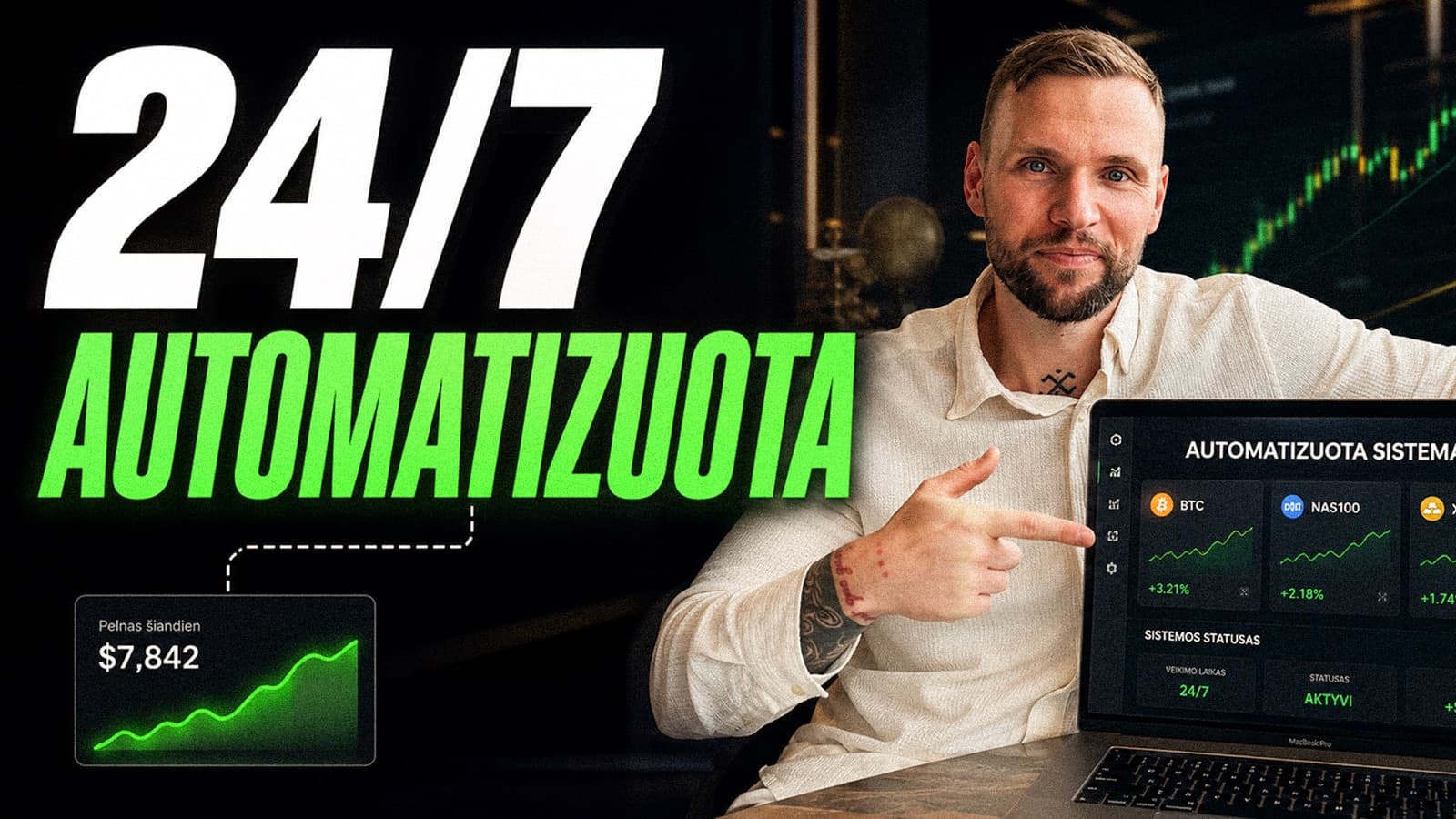 Oskaras Trading automatizuotos sistemos video